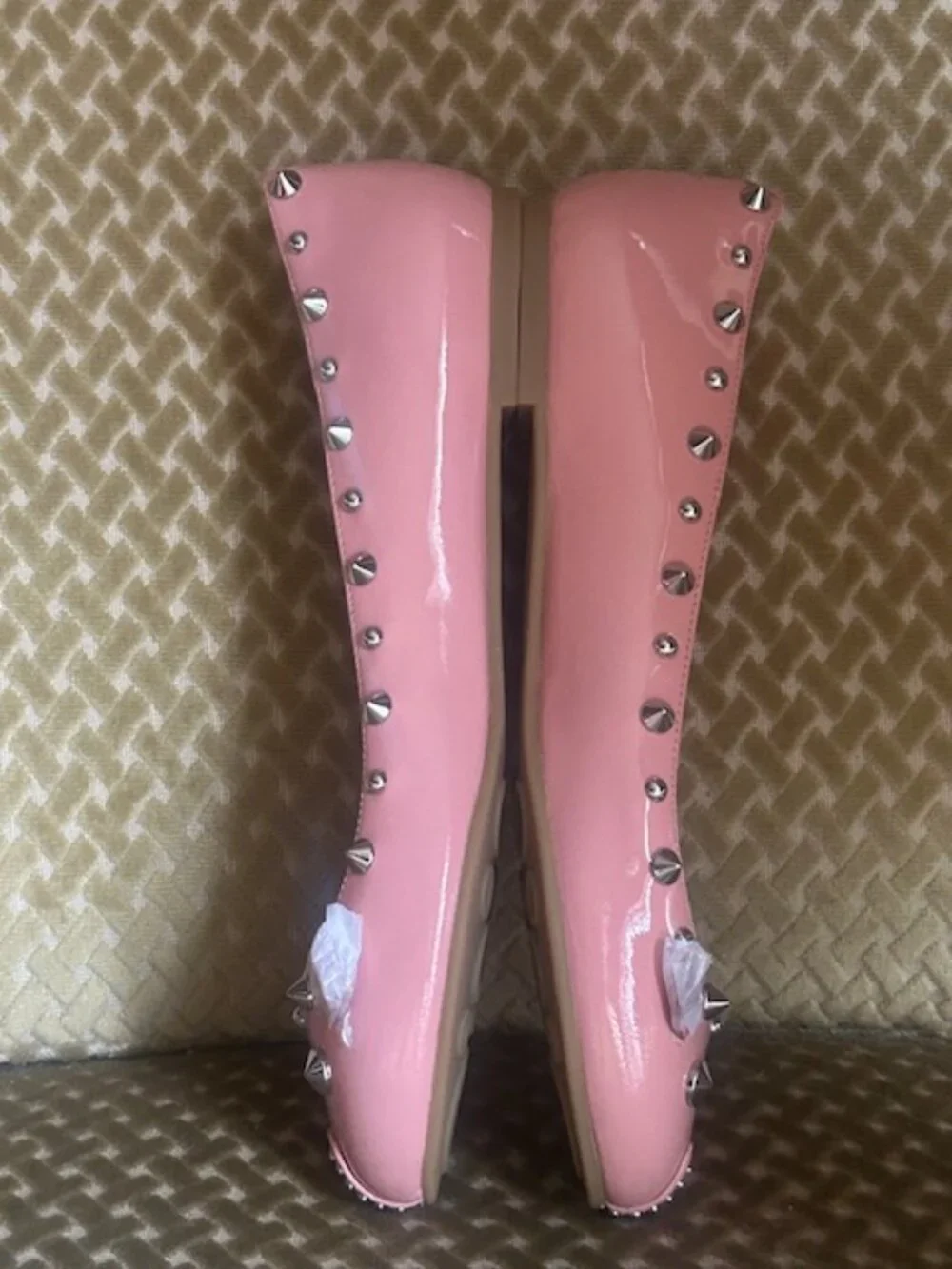 Marc by Marc Jacobs Piggy Pink Patent Leather Studded Ballet Flats NWB - Picture 6 of 16